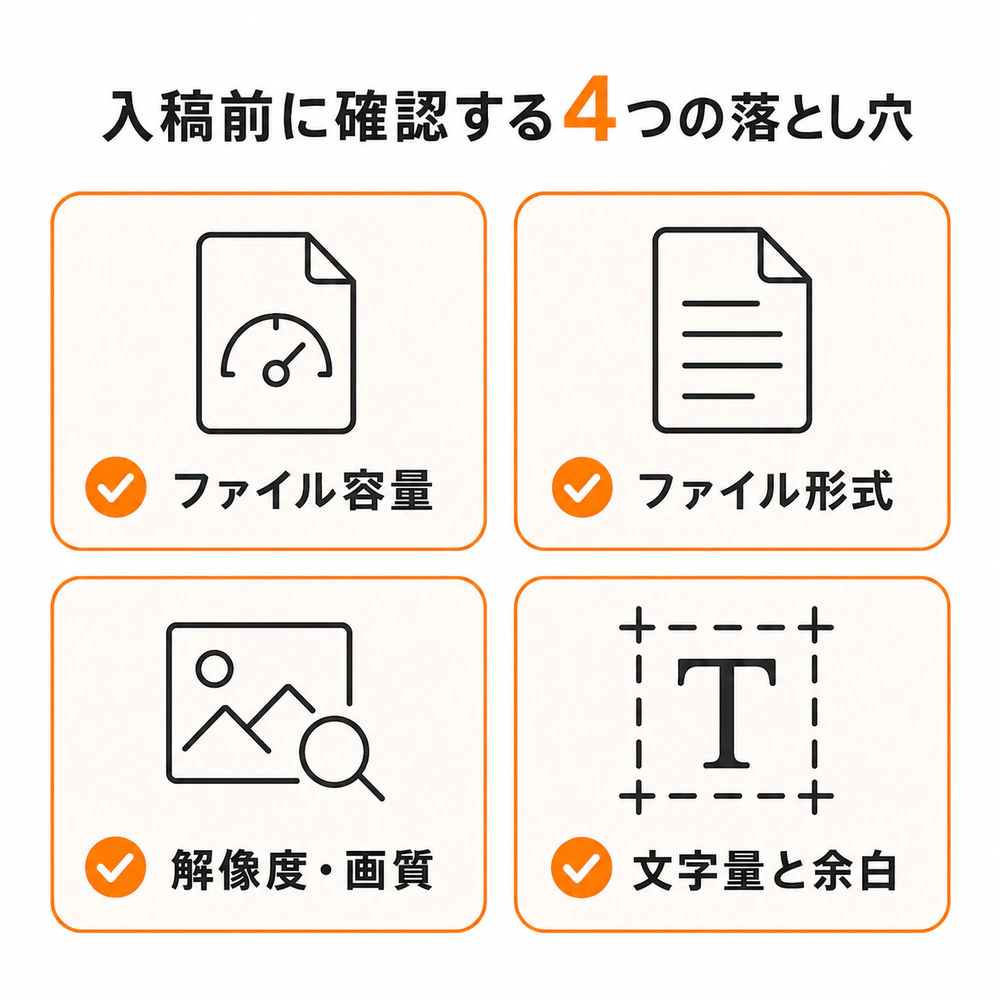 バナー入稿前に確認するファイル容量、ファイル形式、解像度と画質、文字量と余白のチェックリスト