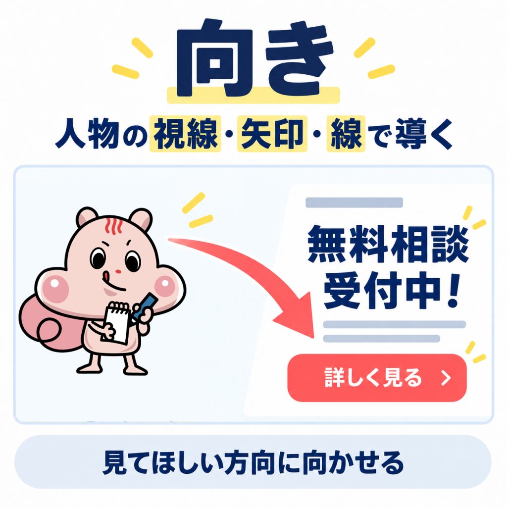 視線誘導をつくる5つの手段