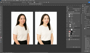 【Photoshop】人物のレタッチ